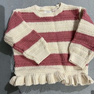 Zara baby girl soft stripe sweater 9-12 months